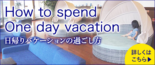 How to spend One day vacation 日帰りバケーションの過ごし方