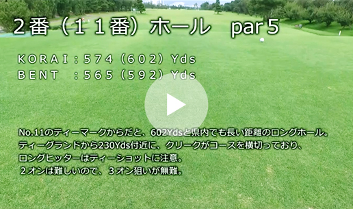 2番(11番)ホール par5